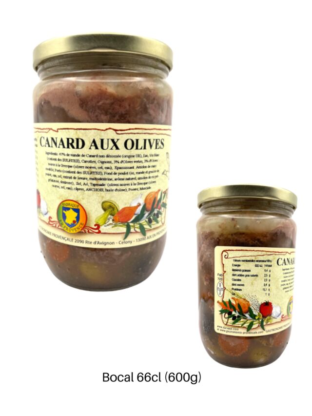 CANARD AUX OLIVES - 600g - 66cl