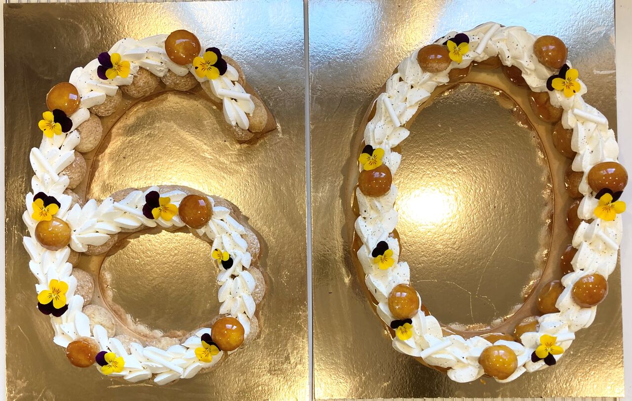 Number Cake Choux 60
