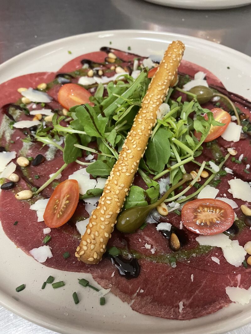 Carpaccio de bœuf à l’italienne