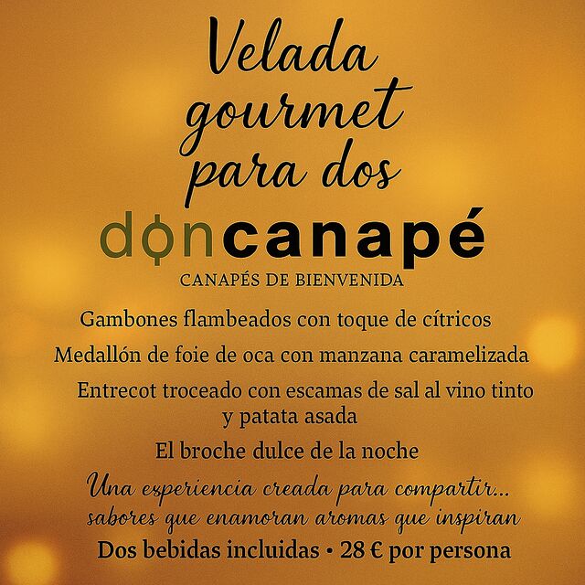 Menús especiales parejas fines de semana