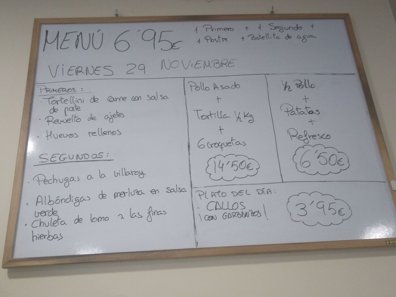 Menú 29noviembre