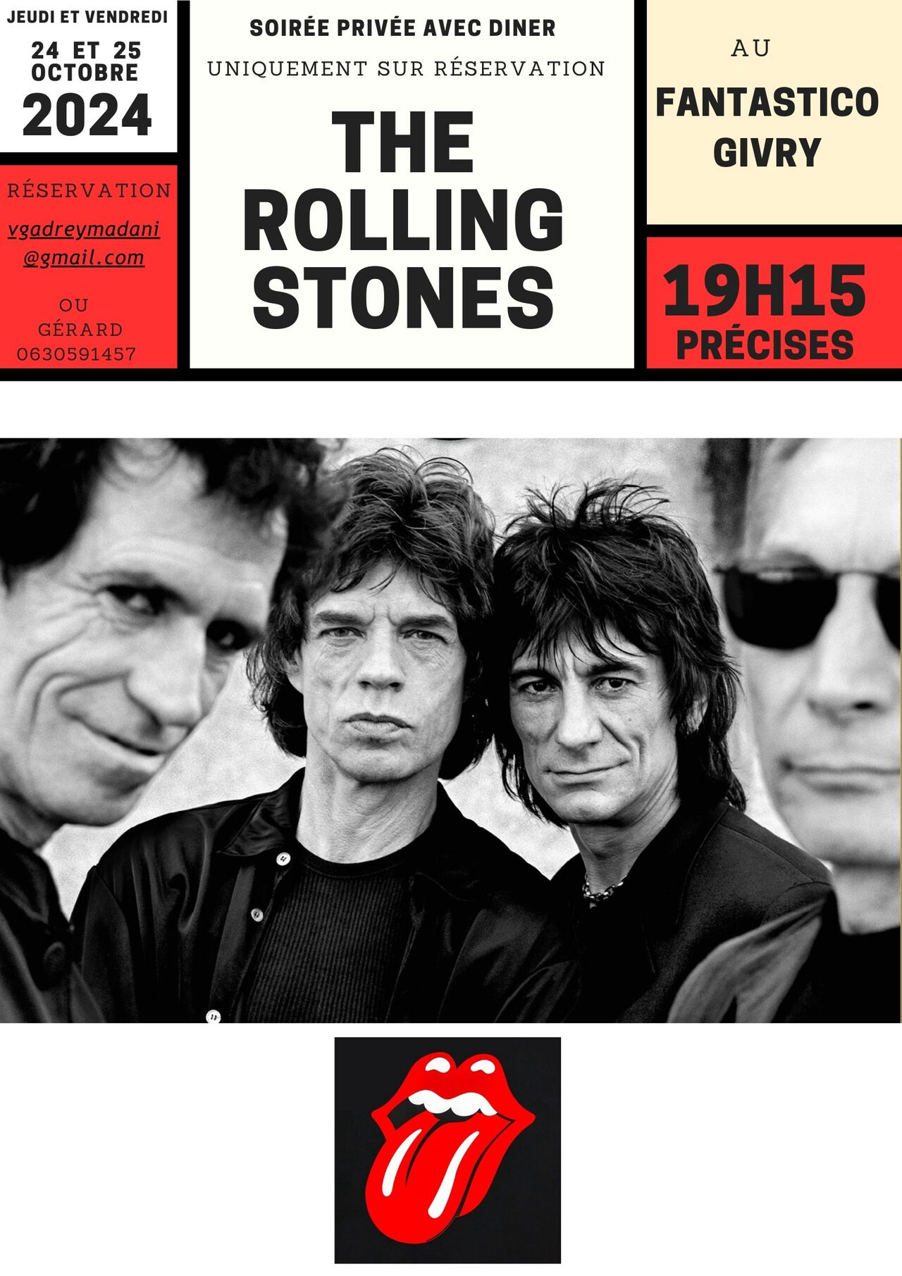 Documentaire Rolling Stones Soirée Privée - 24 et 25 Octobre 2024