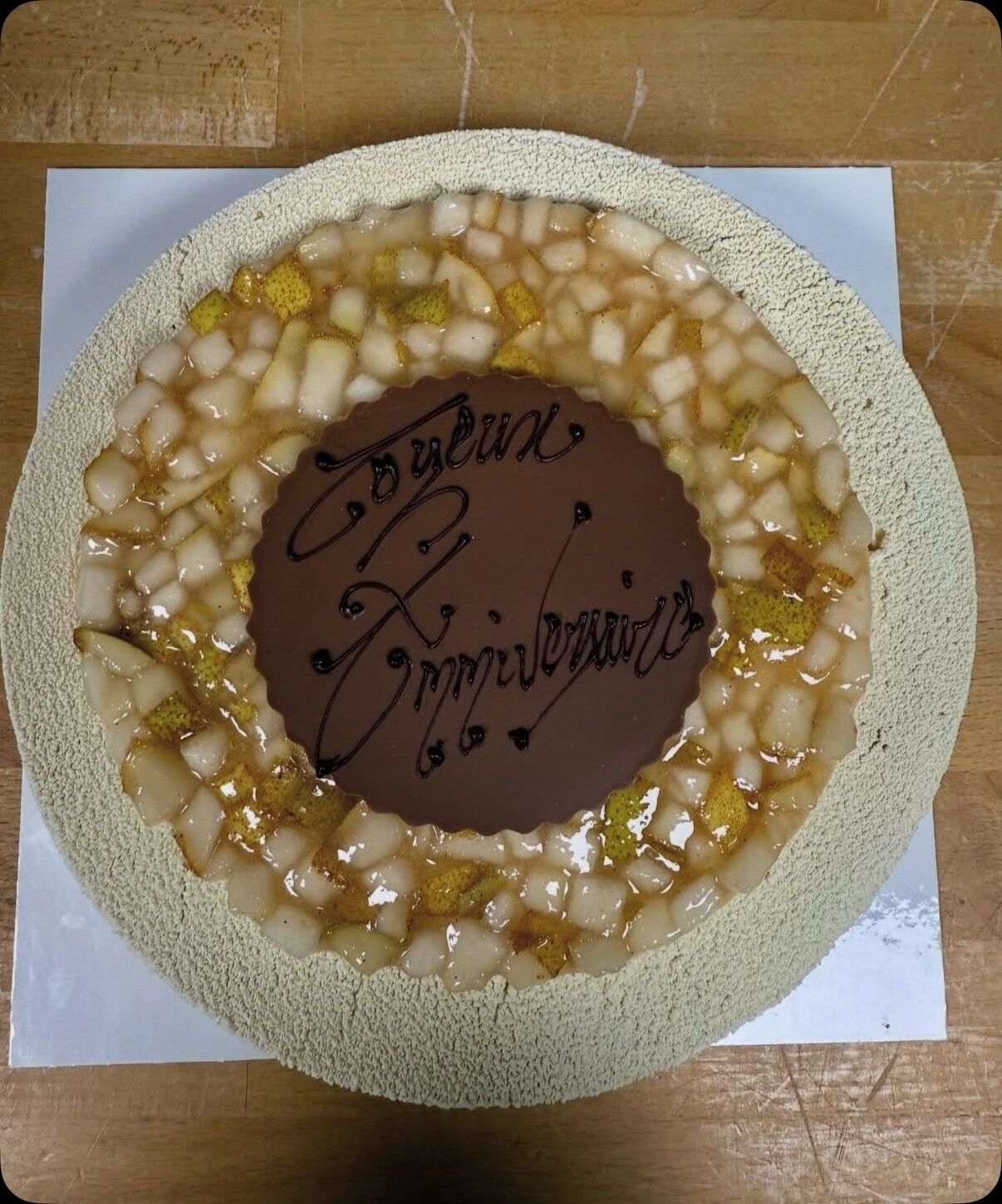 Entremet Sirop d'érable et poire