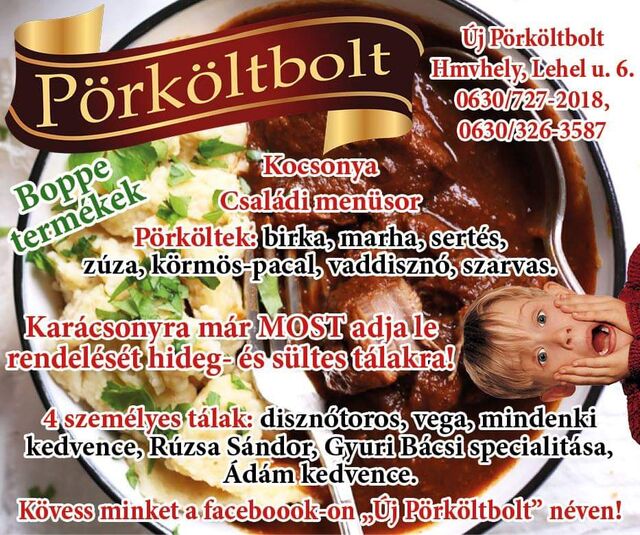 Karácsony, Szilveszter, Húsvét, Születésnap, Céges buli? Ne pazarolja idejét főzésre. Bizza ránk és csak dőljön hátra! 