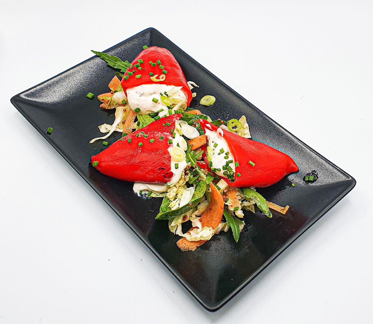 Pequios farçis au fromage frais 