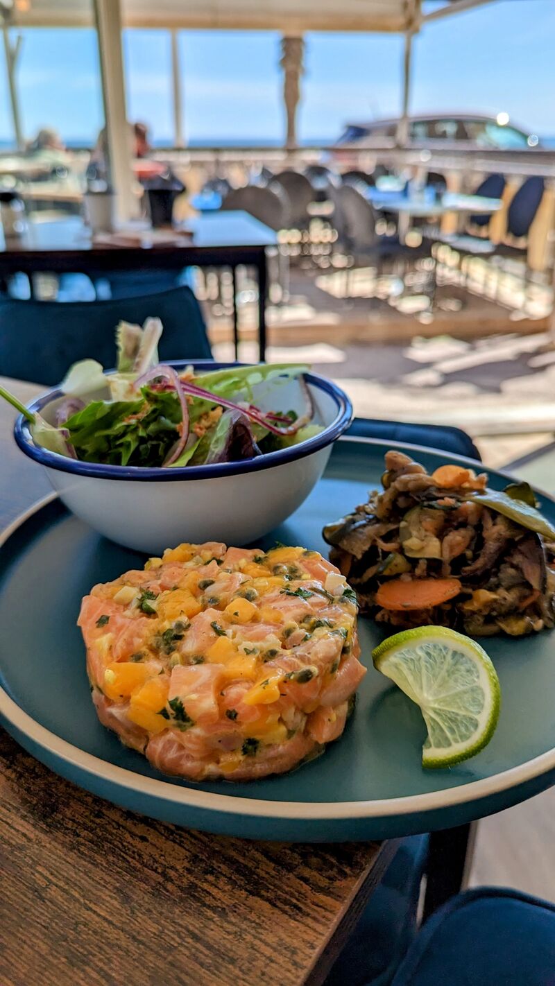 Tartare de saumon mangue passion 