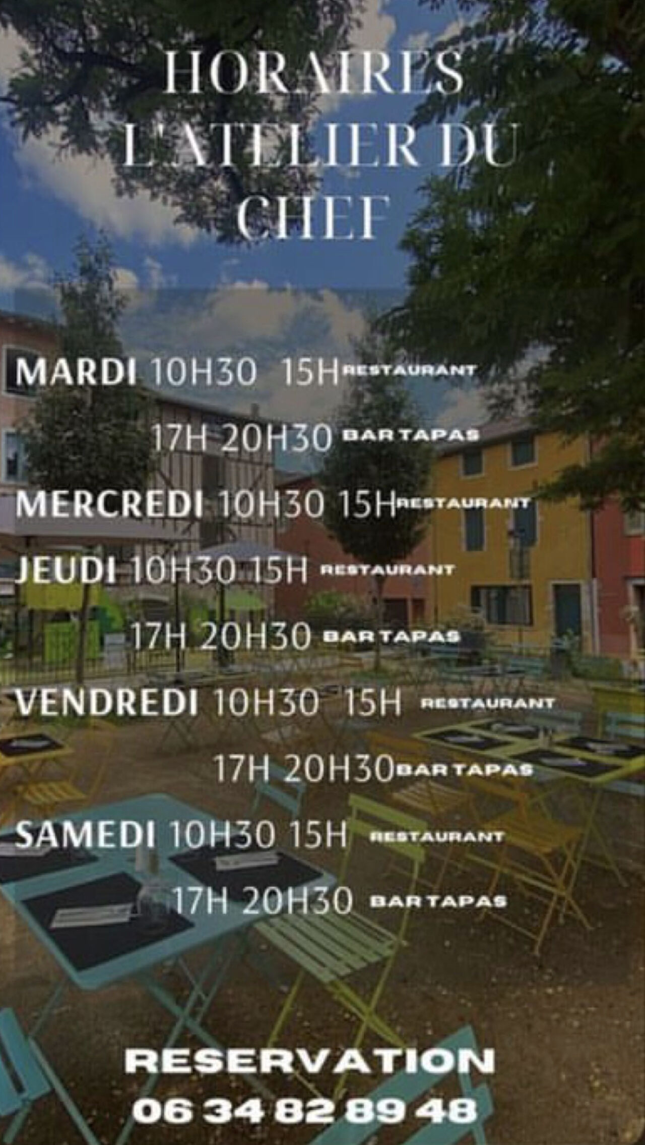 Nos Horaires