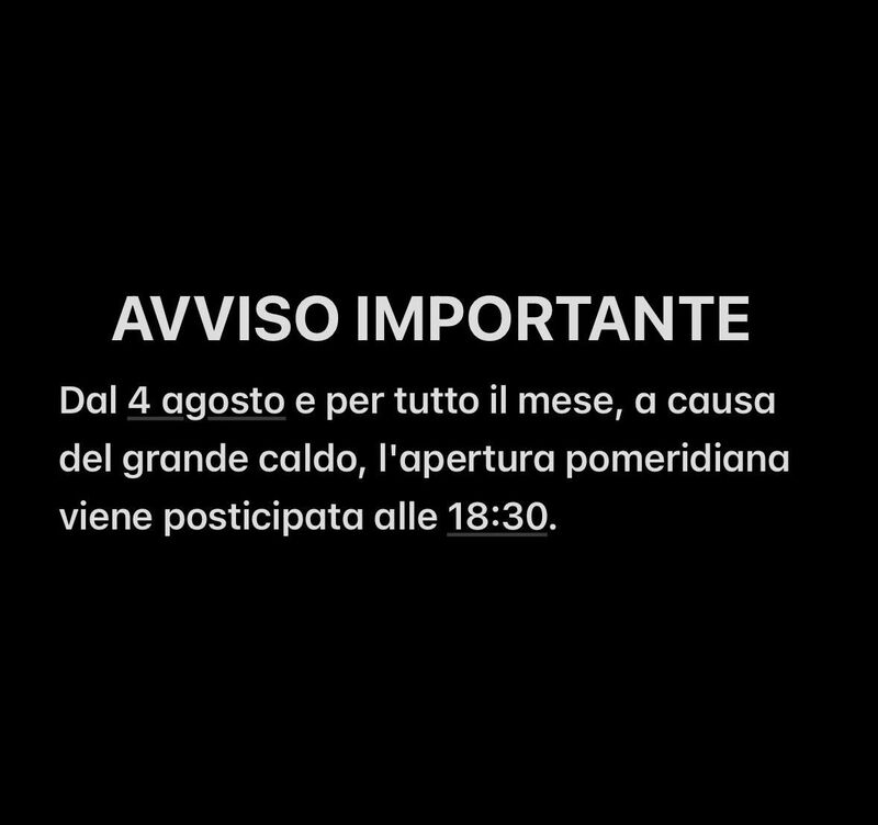 Orario pomeridiano agosto 2026