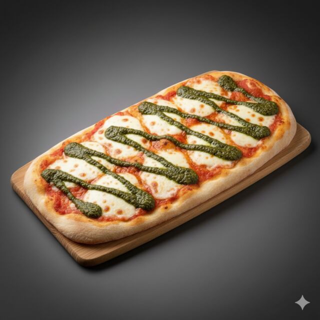 PINSA MOZZARELLA PESTO