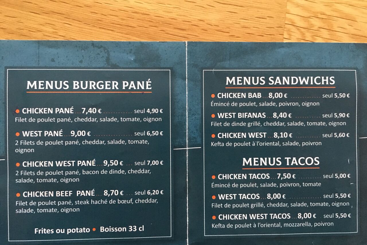 BIENVENUE AU CHICKEN WEST ! DU POULET ... MAIS PAS QUE !