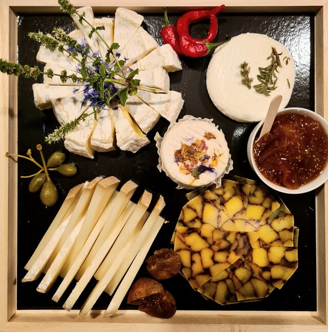 Plateau de fromages variés