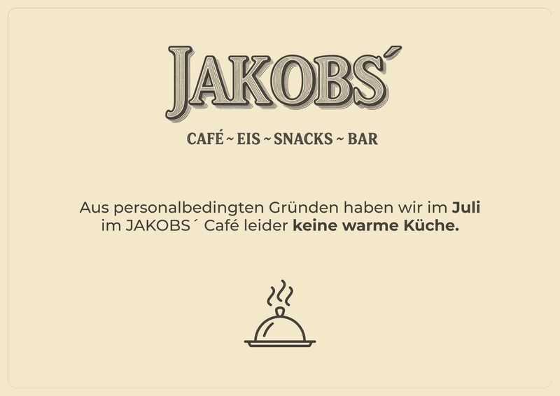 Warme Küche geschlossen .