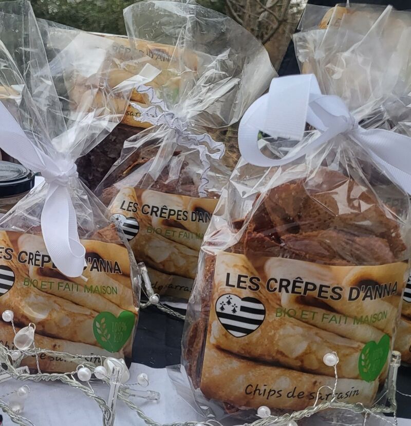 Chips de sarrasin faites maison