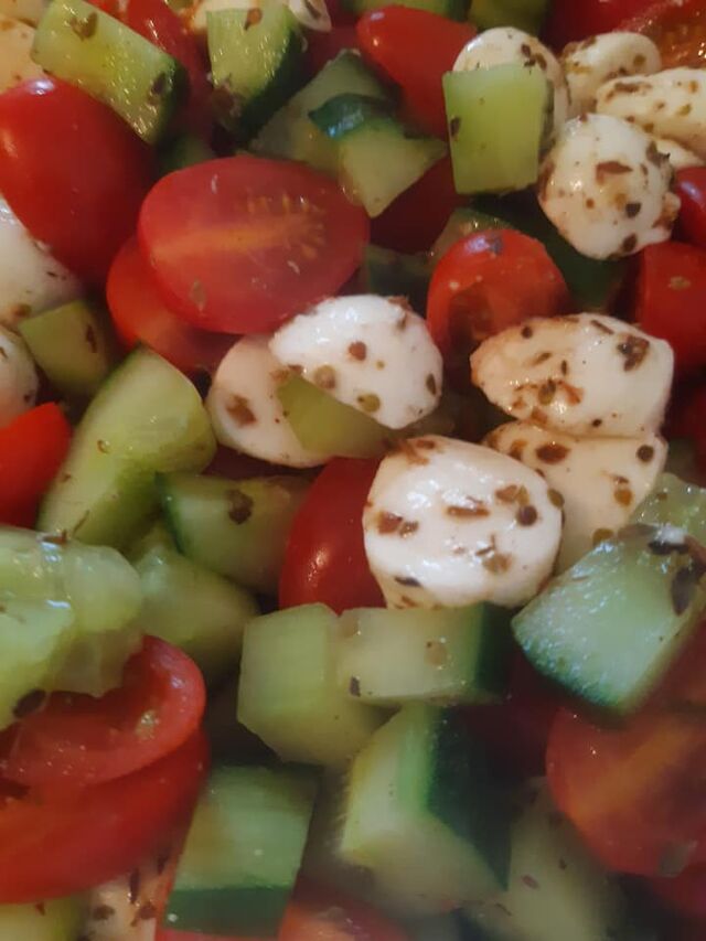 tomatenslaatje voor bij de bbq