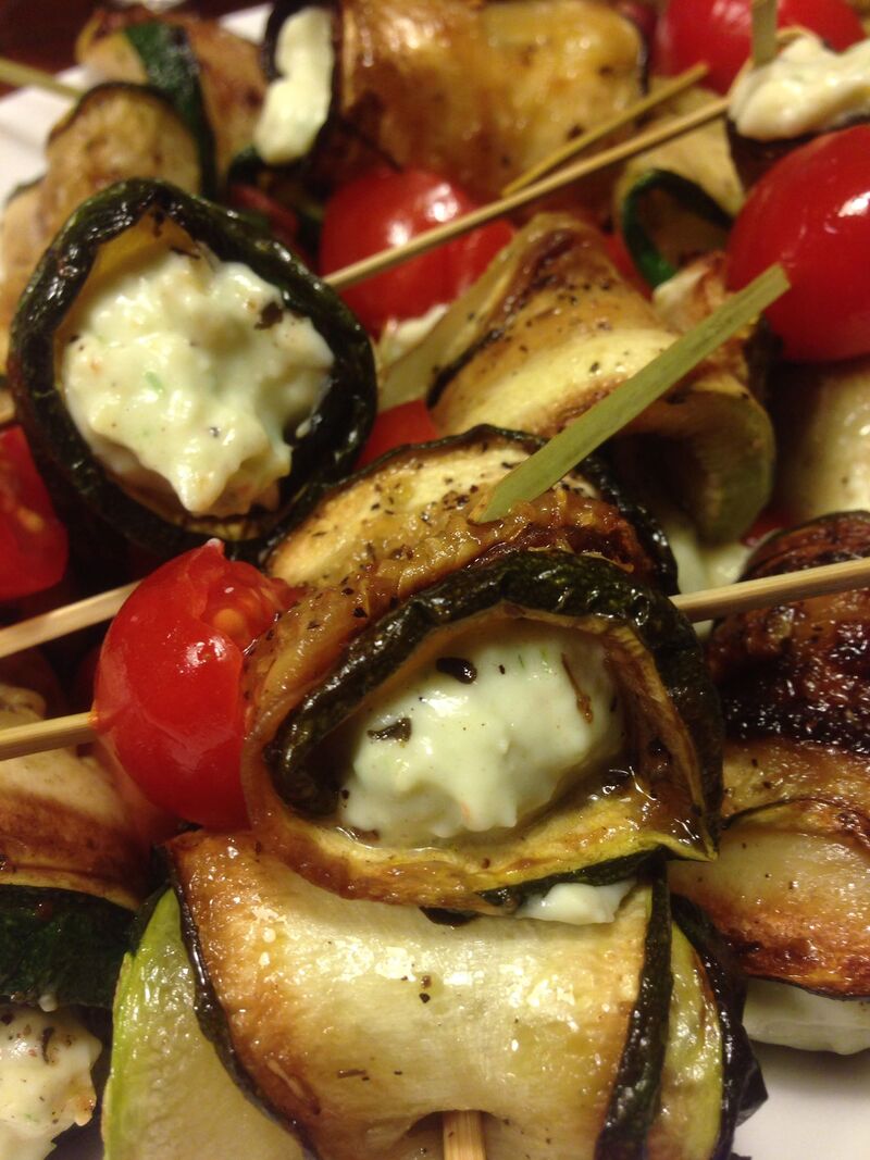 Bouchées courgettes - chèvre