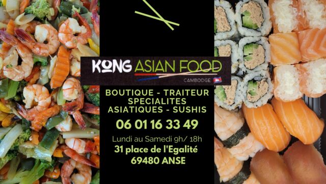 Kong asian food traiteur asiatique à anse