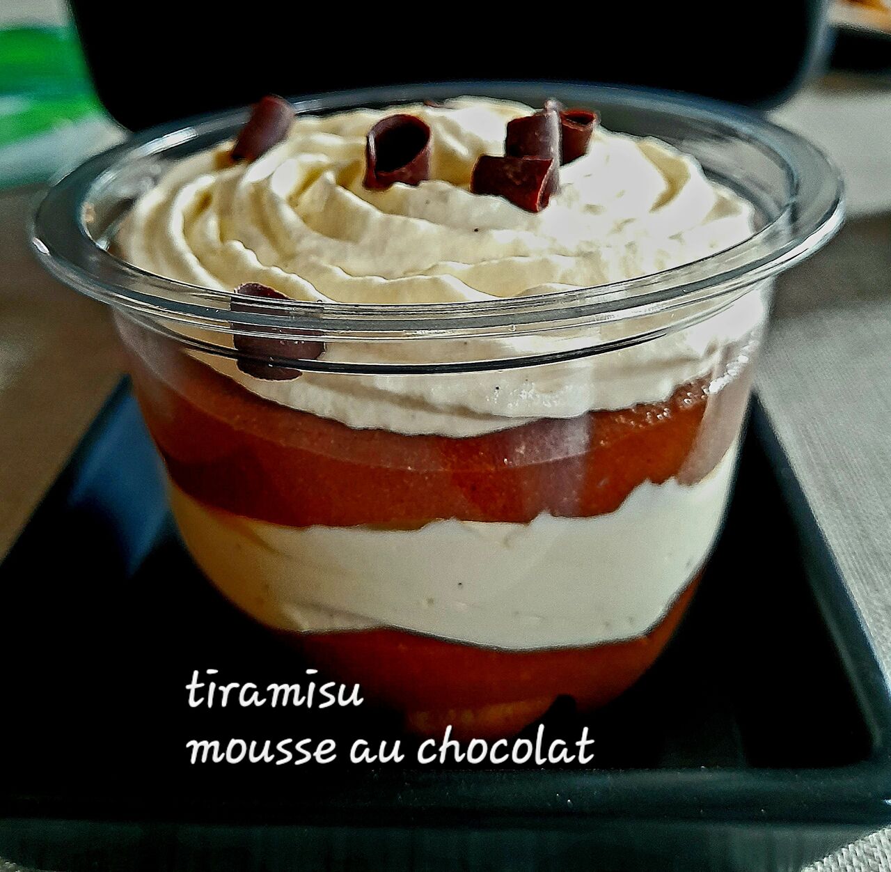 Tiramisu mousse chocolat