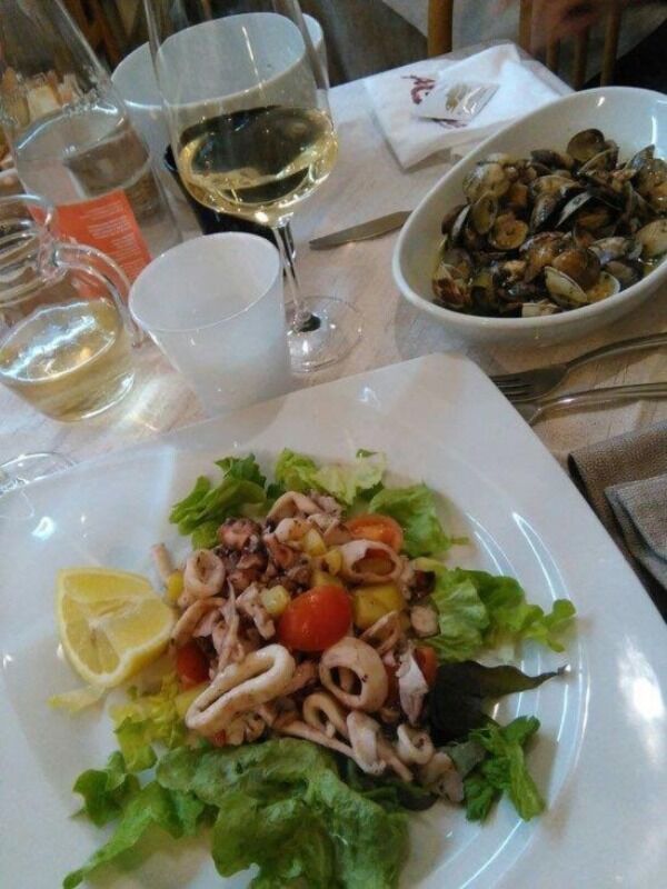 Insalata tiepida di mare 
