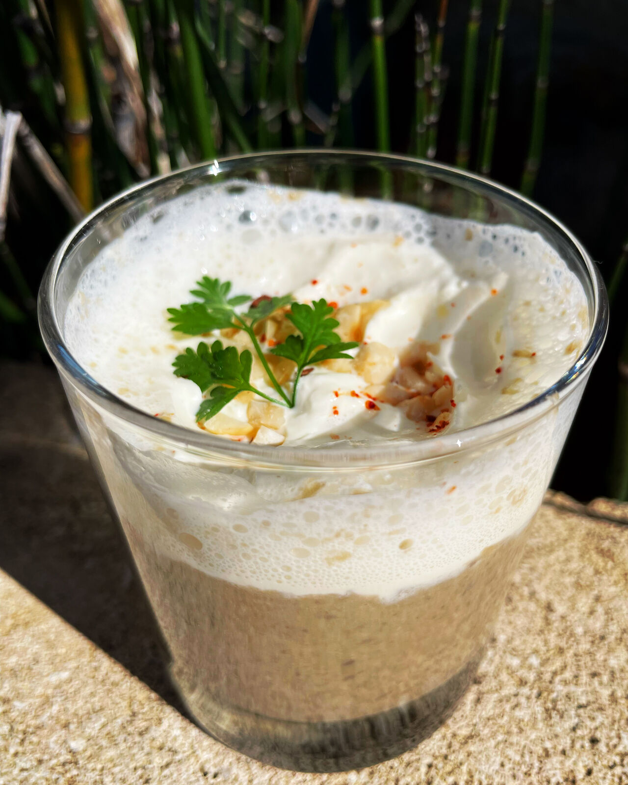 Cappuccino de lentilles