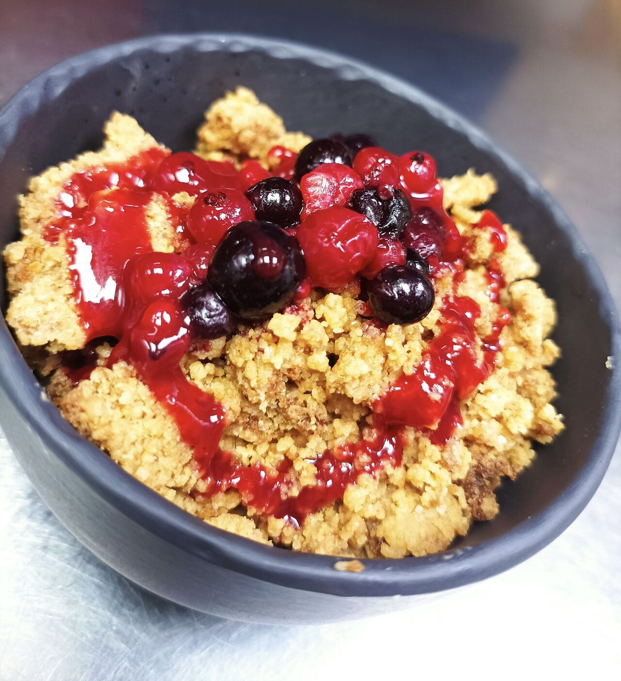 Crumble aux fruits rouges #dessert