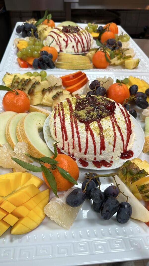 Dessert mit Joghurtbombe