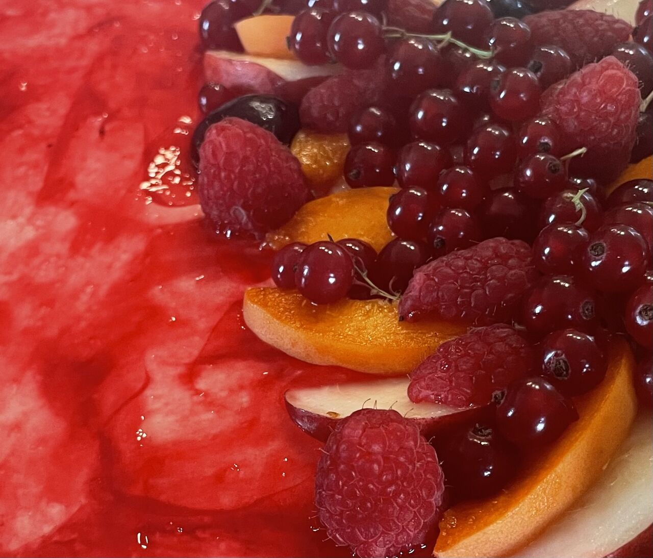 Entremet framboise passion