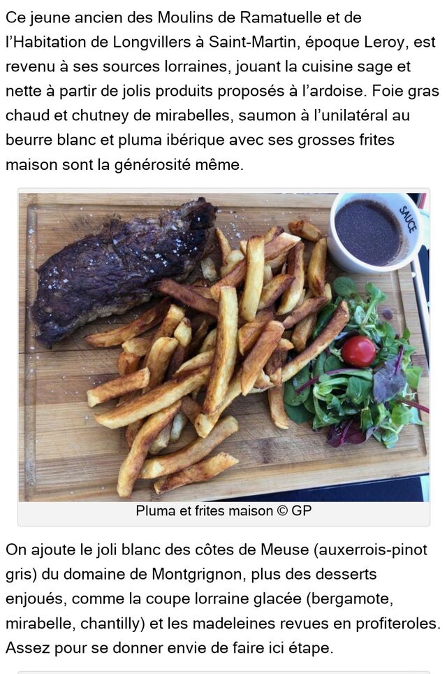 Article du critique gastronomique Gilles Pudlowski