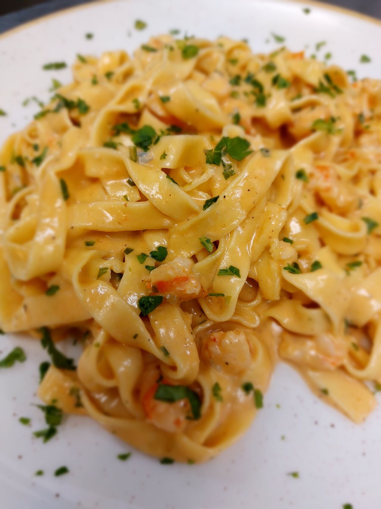 linguine a la creme de gorgonzola