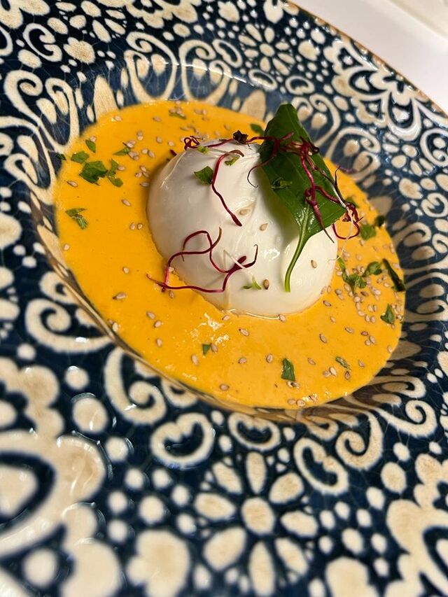 Gazpacho con burratina 