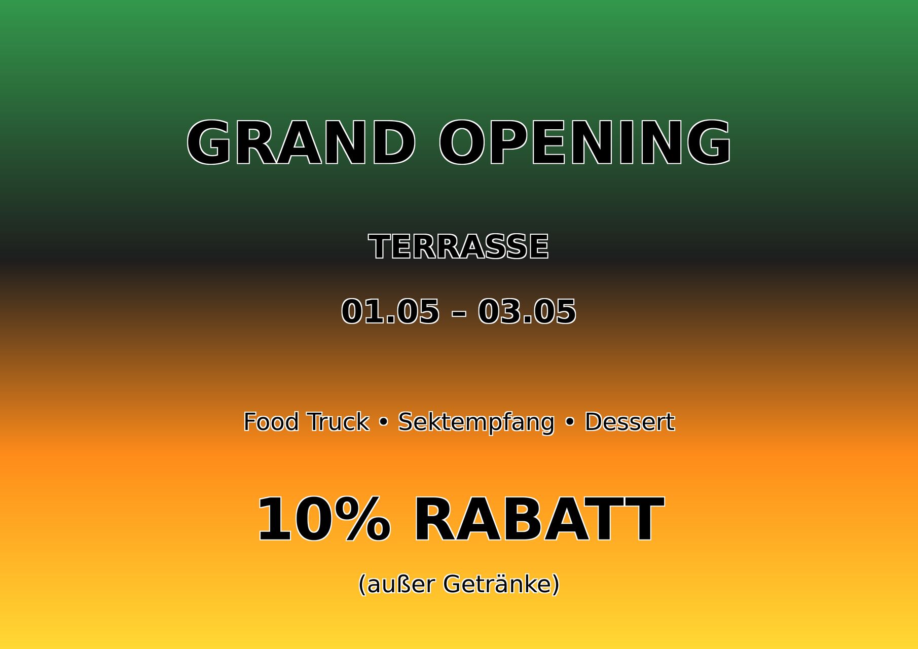 GRAND OPENING TERRASSE