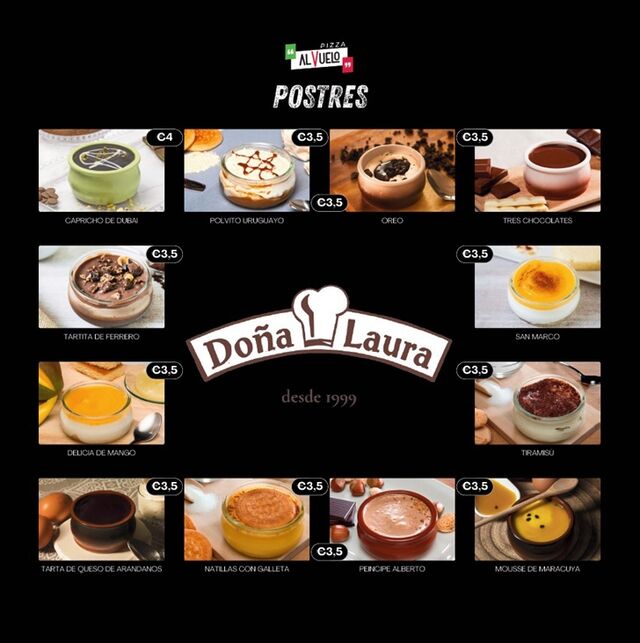 Listino Postres Dona Laura