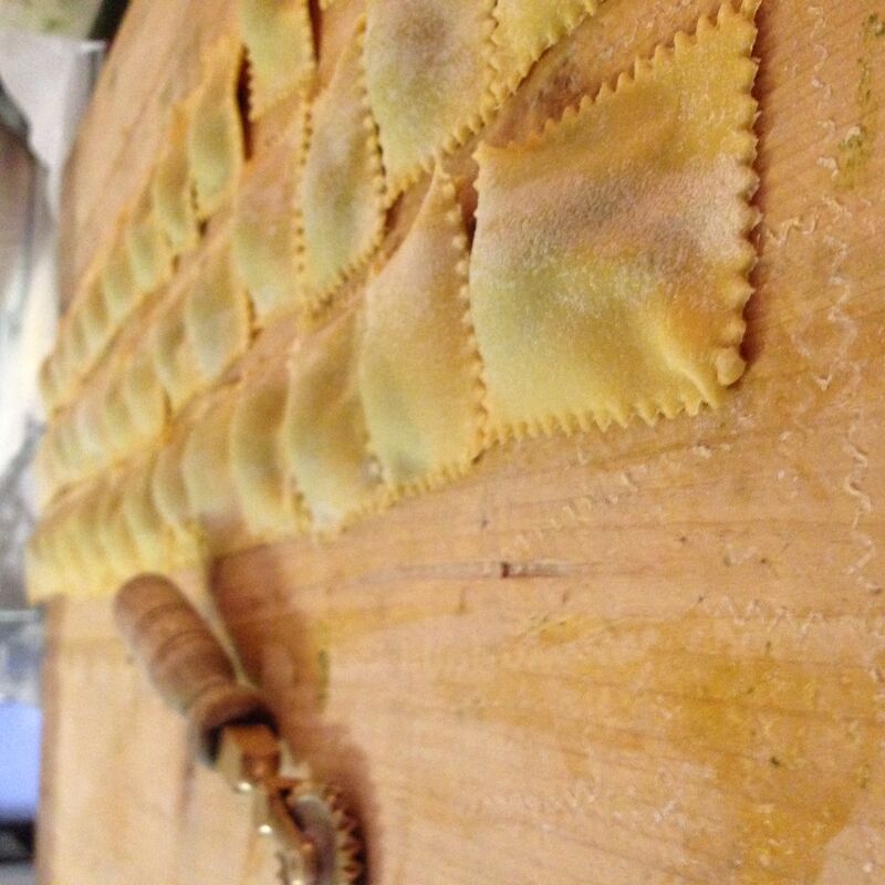 I Ravioli di ripieni all'arrosto di Cervo.