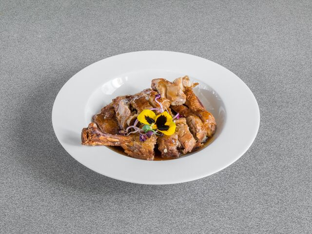 Anatra fritta in salsa aromi