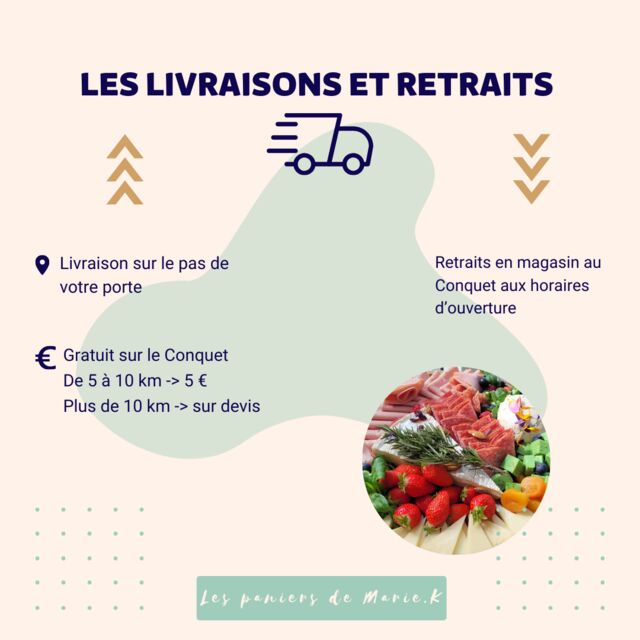 Livraison et retrait