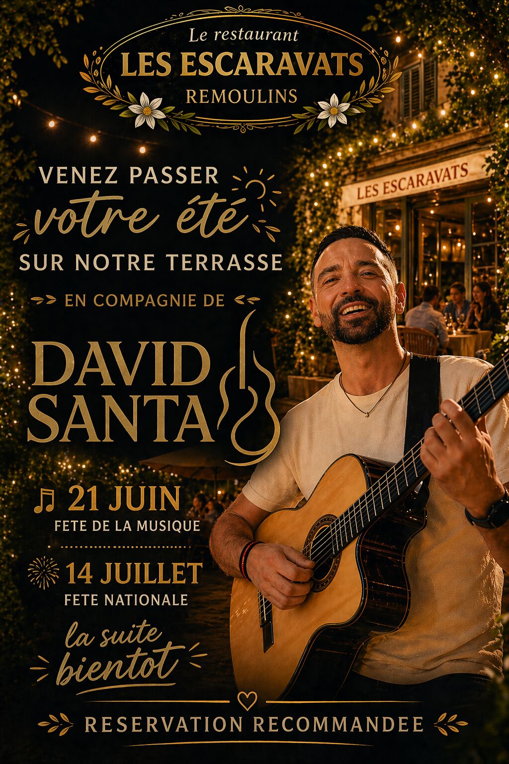 David SANTA 21 juin et 14 juillet