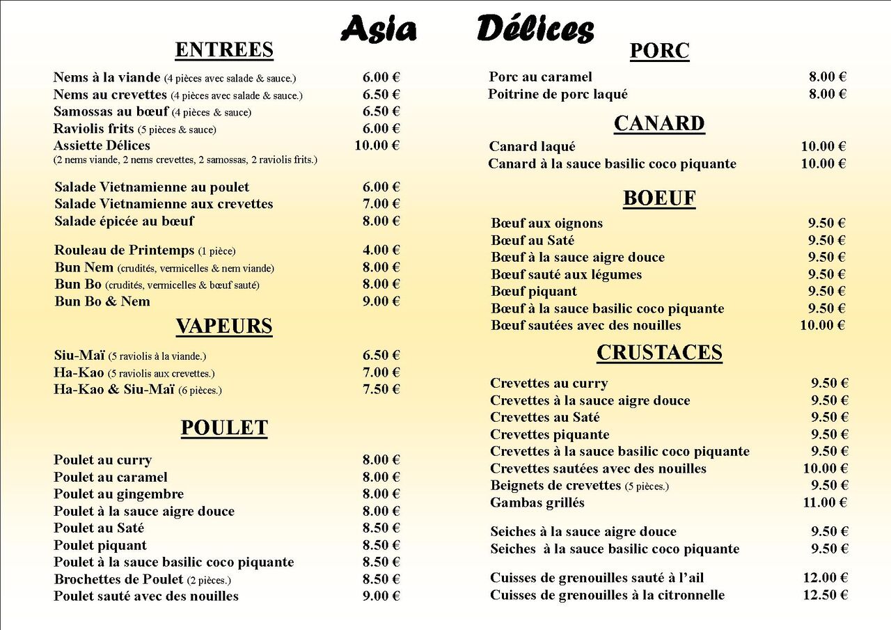 Menu page 2