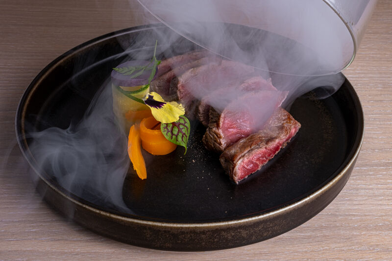 Tagliata di controfiletto di manzo Garronese al dolce fumo