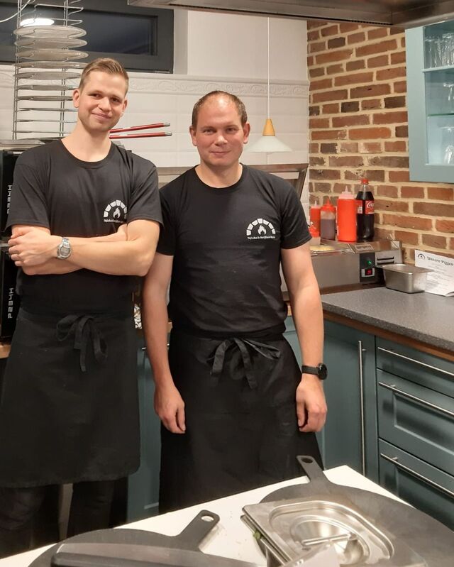 Mein Cateringleiter Marcc und ich