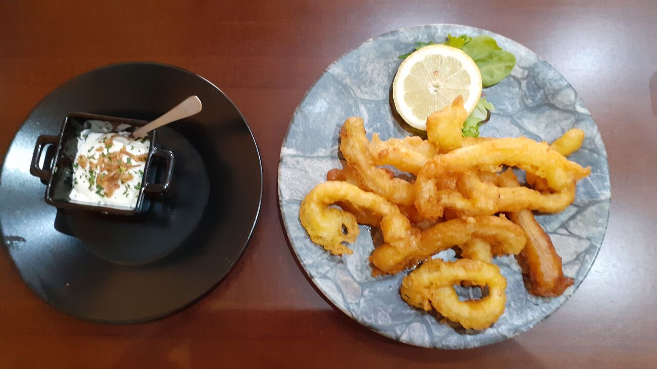 Rabas con salsa ali oli