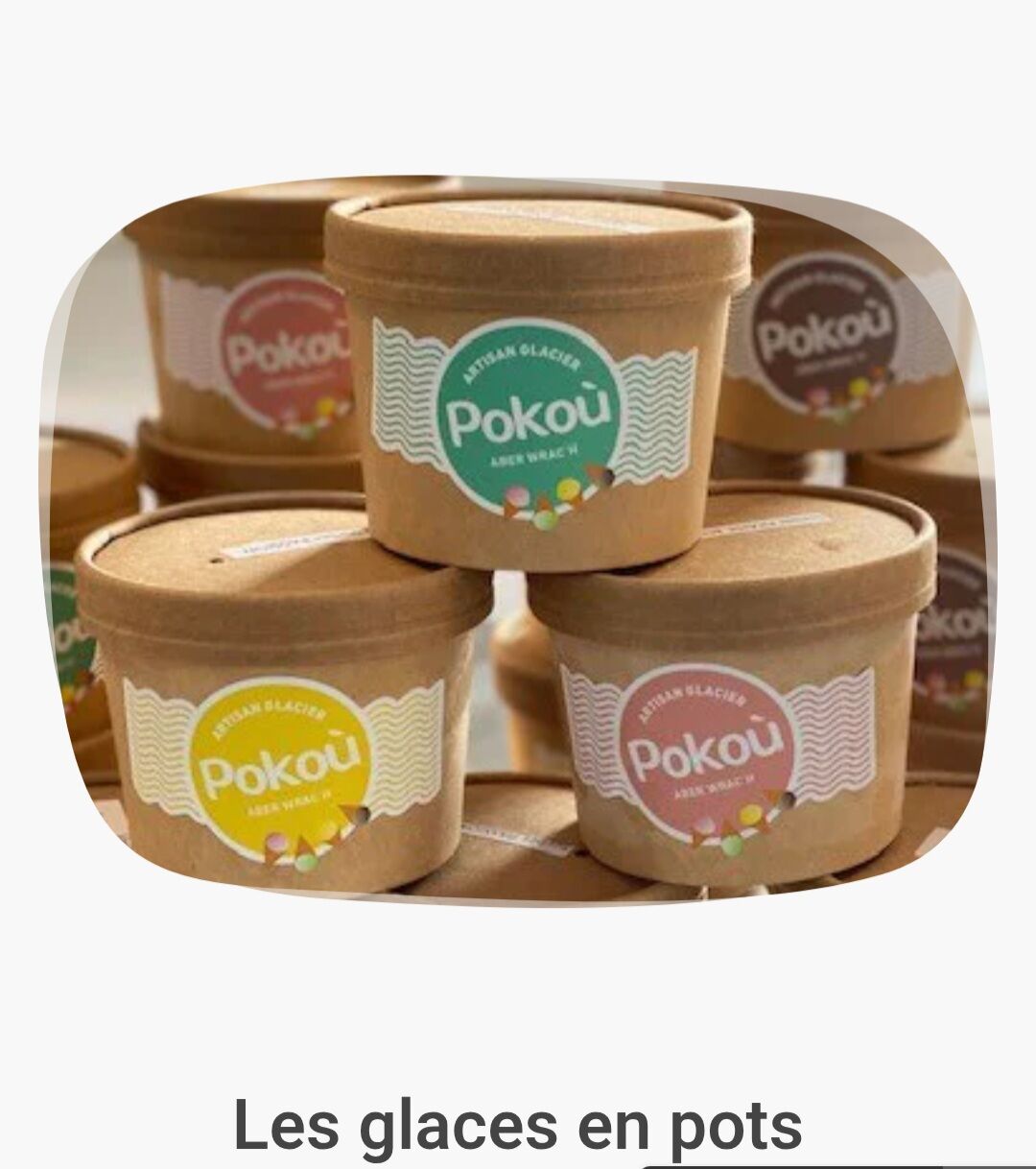 Différents parfums nous demandé 3,50€ le pot de 80g