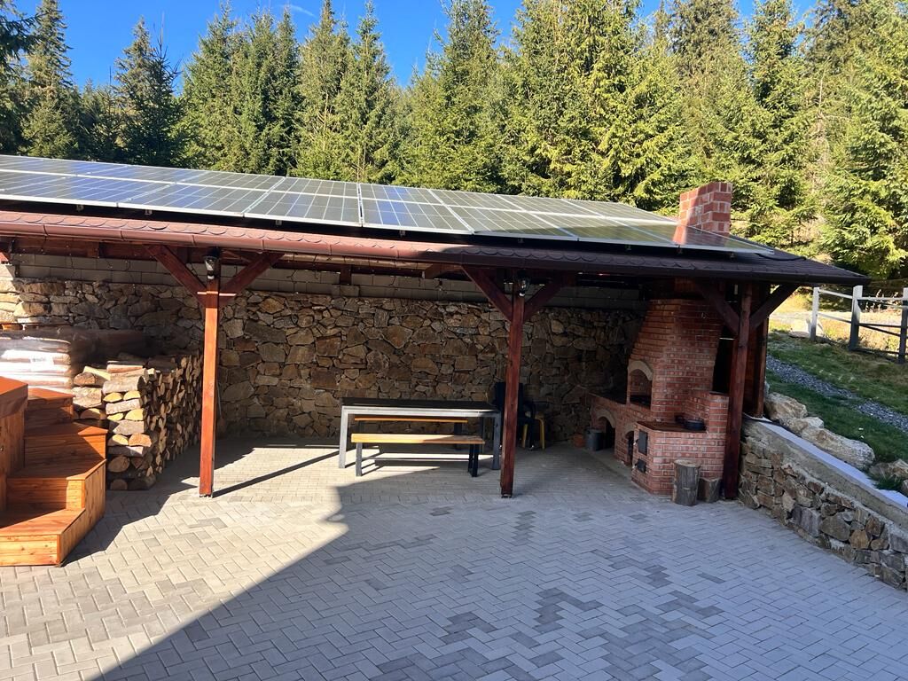 Loc de gratar acoperit