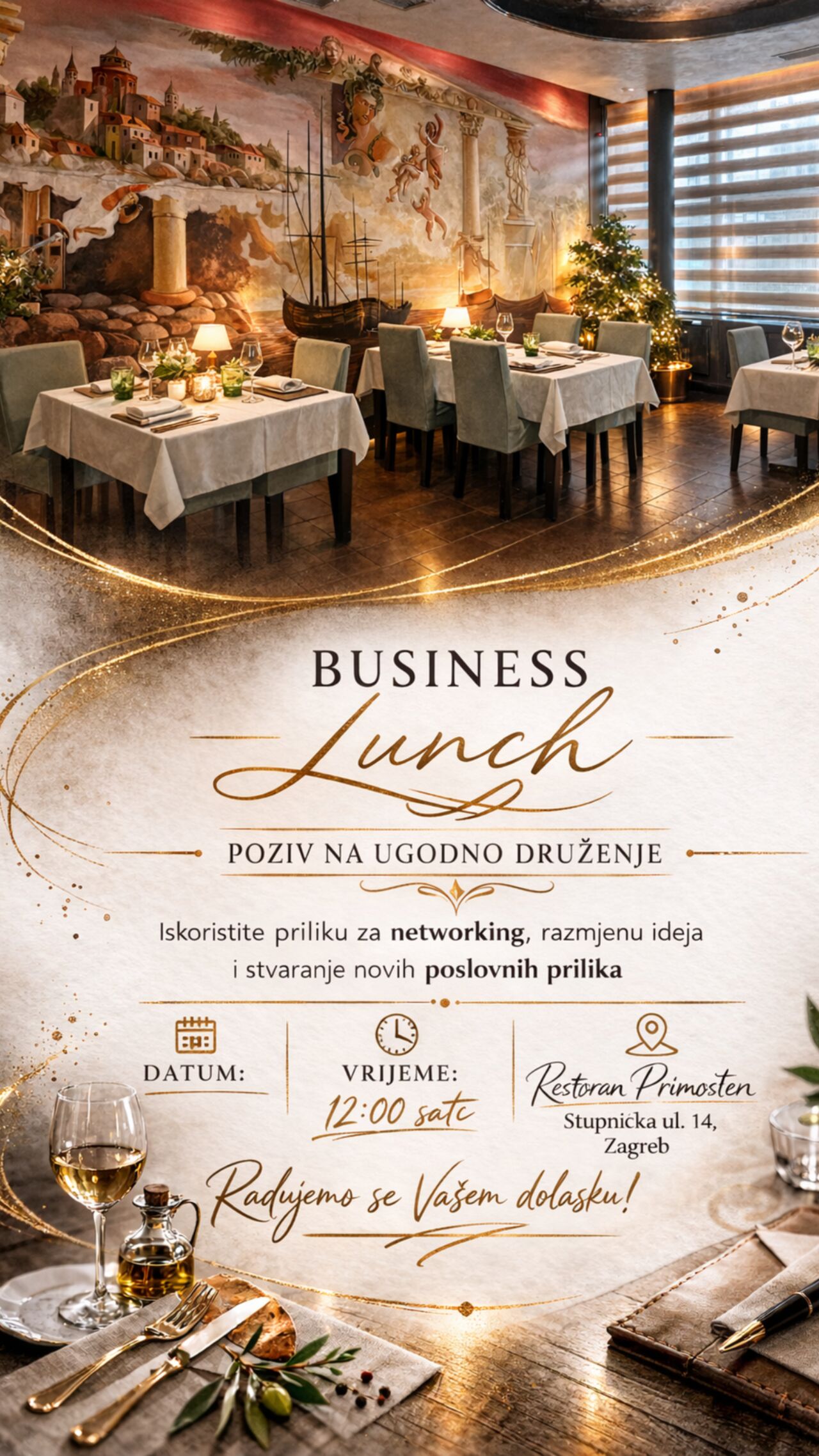 Business lunch & dinner u znaku privatnosti