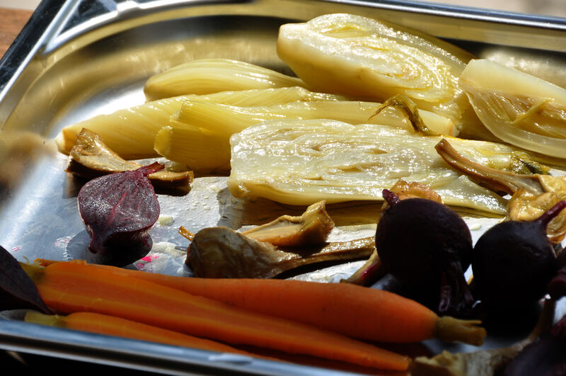 On garde ainsi le côté croquant des légumes, et toutes les saveurs...