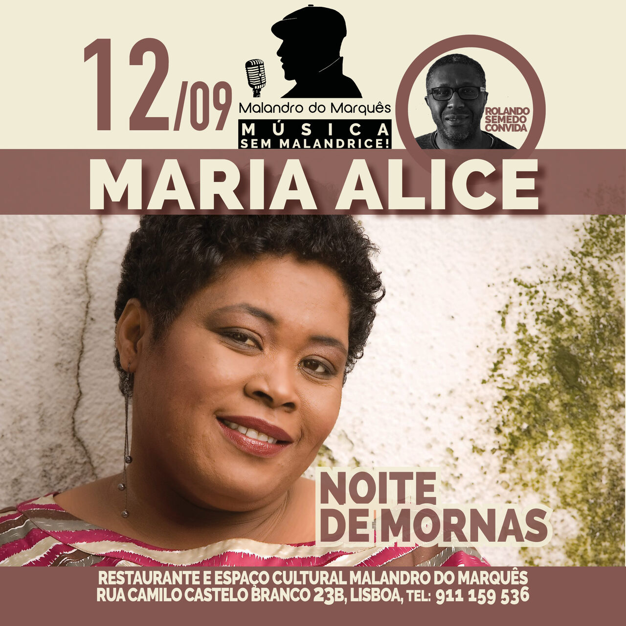 Noite de Mornas com Maria Alice