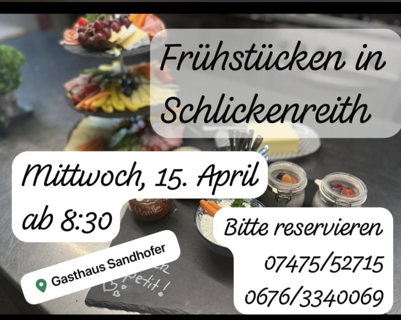 Frühstücken in Schlickenreith