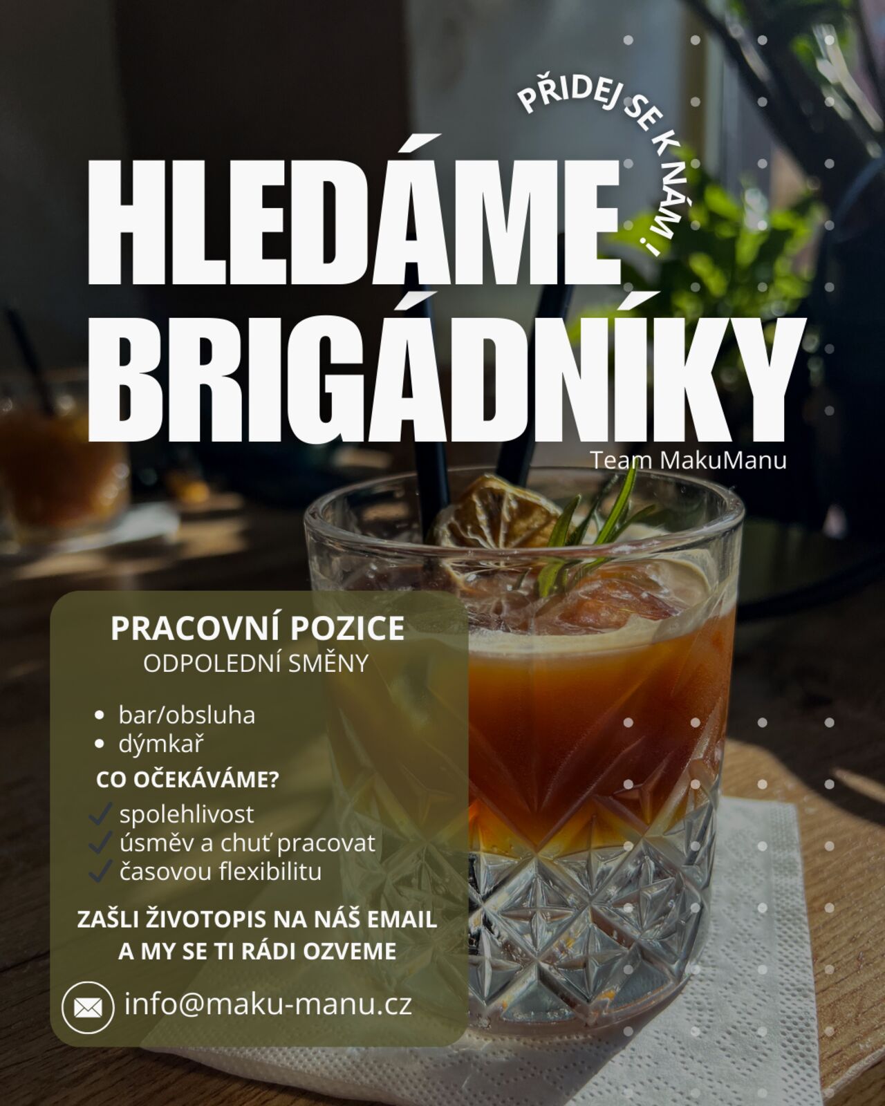 🌿☀️ HLEDÁME BRIGÁDNÍKY NA JARO & LÉTO! ☀️🌿