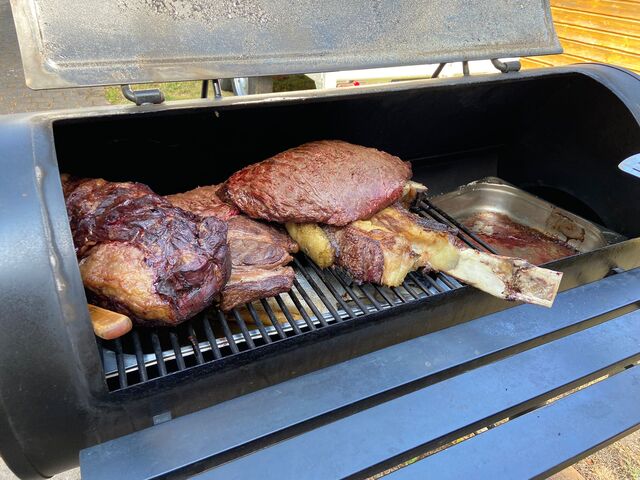 Wagyu 6 Stunden im Smoker