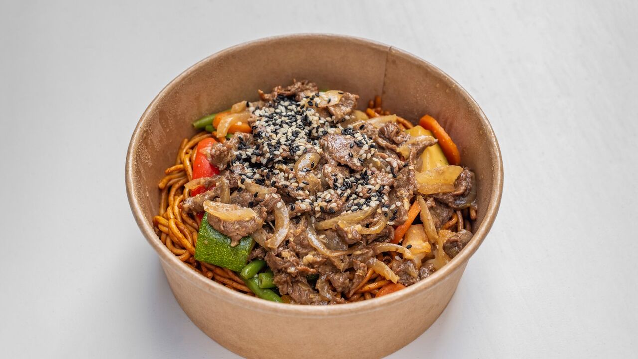 Nouilles sautées au boeuf citronnelle