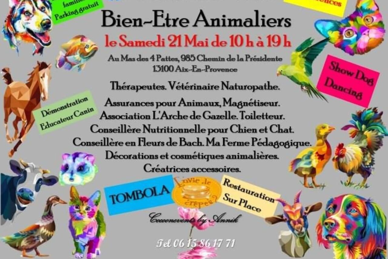 Samedi 21 mai Les rendez vous du bien être animalier