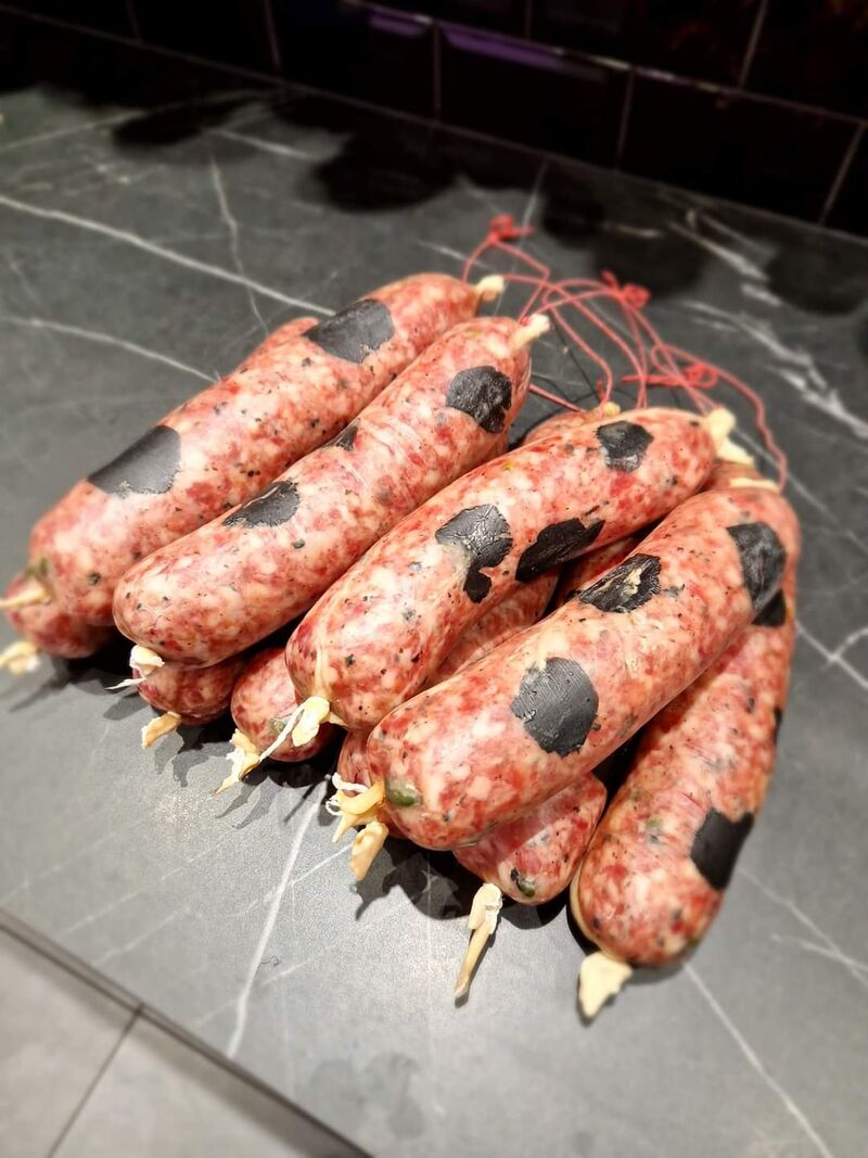 Saucissons à cuire pistachés & truffées